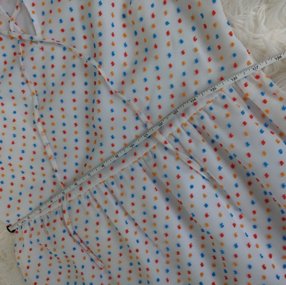 NWT New Draper James Swiss Dot Tiered Retro PRIDE Dress 14 - Picture 10 of 11